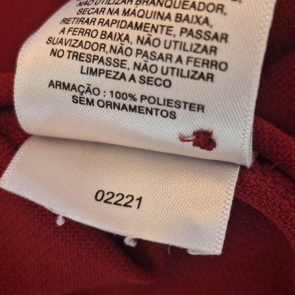 Columbia Red Polo PFG Fishing Shirt Golf Omni Shade Alabama Crimson Tide Men's M - Picture 14 of 16